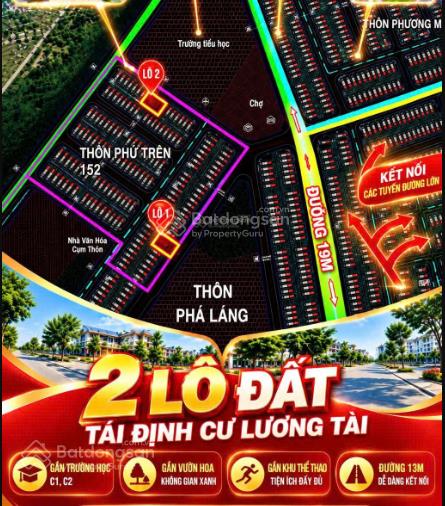 Hơn 2 tỷ sở hữu ngay đất tái định cư phường lương tài, thành phố bắc ninh 0986 287 ***