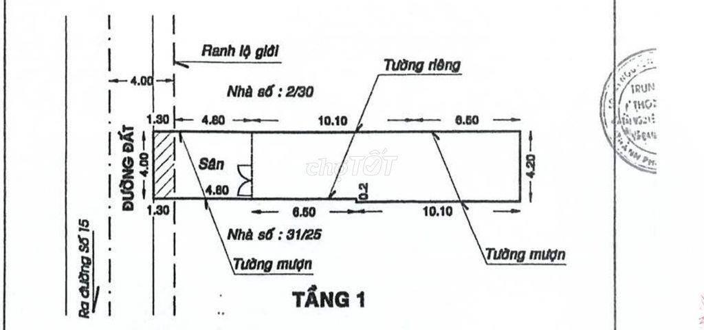 CHO THUÊ NHÀ NGUYÊN CĂN – PHẠM QUÝ THÍCH, PHÚ THỌ HOÀ, TP.HCM