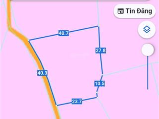 Bán 1270m2 đất lúa mt ngang 40m, thuộc tân bửu bến lức long an, đối diện kđt ecopark