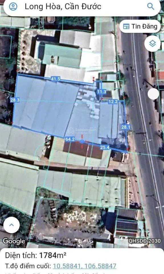 Chủ bán xưởng 1750m2 mặt tiền đường 826 xe công chạy 24/24, giá 23 tỷ tl