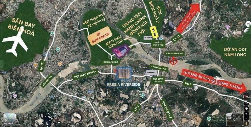 Căn hộ cao cấp fresia riverside ngay sông đồng nai cạnh tttm aeon mall  mức giá từ 1.890 tỷ/căn