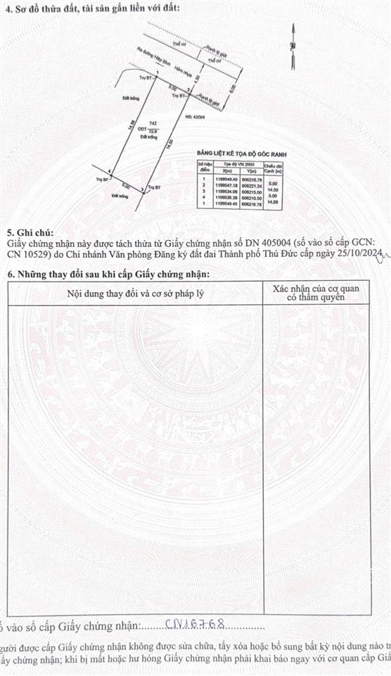Chính chủ cần bán gấp đất 73m2 ngang 5m đường hiệp bình, p. hiệp bình, tp. hcm