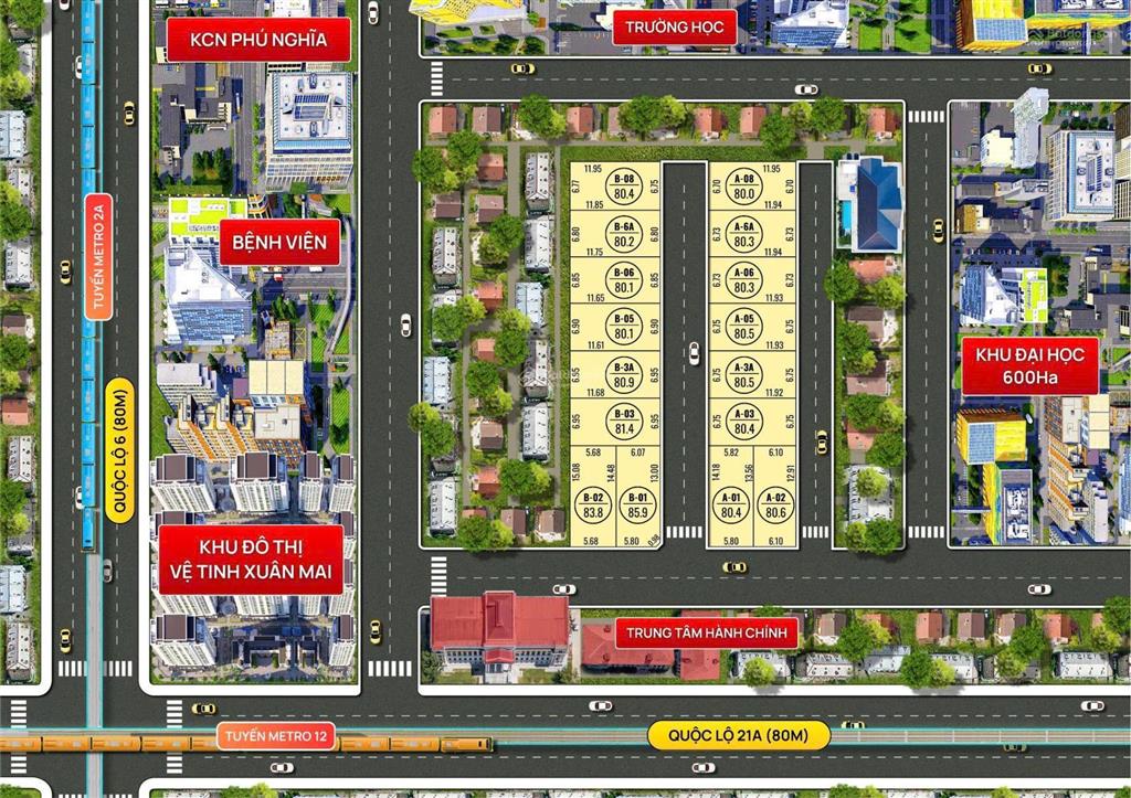 Bán đất 80m2 tại thôn hạnh côn, 1,9 tỷ, xã xuân mai, tp hà nội mới