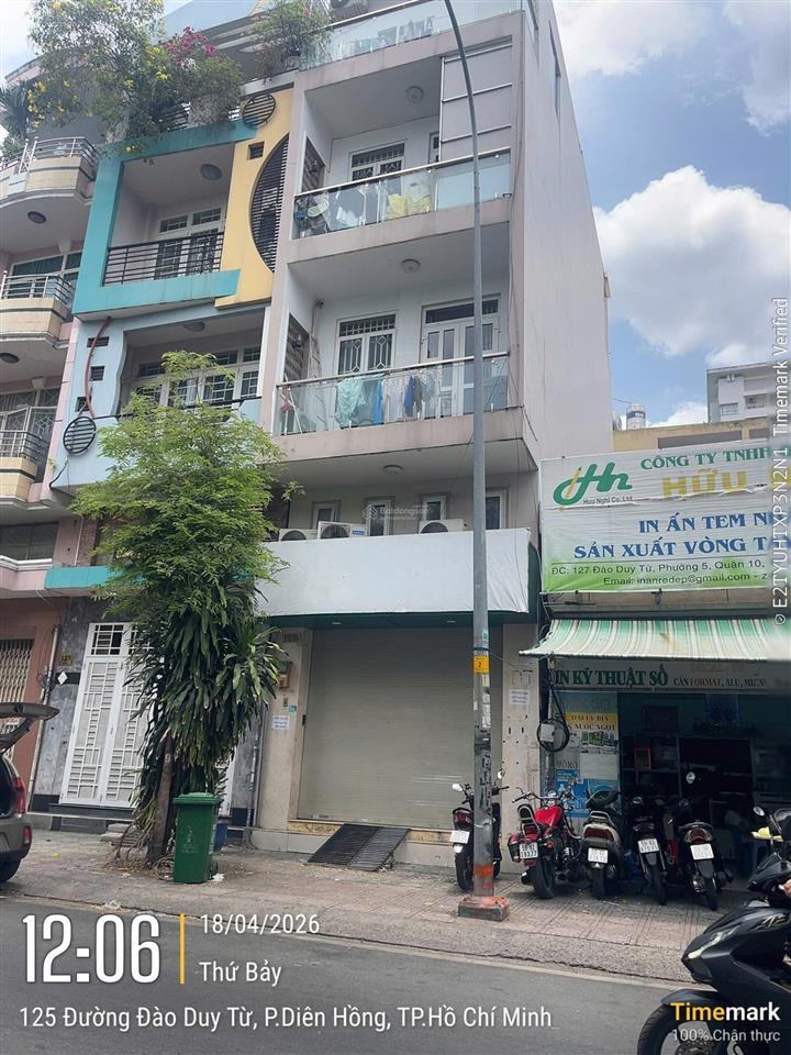 Mặt tiền đường đào duy từ ngay đại học kinh tế, nhà 5 tầng mới đẹp giá 22 tỷ tl