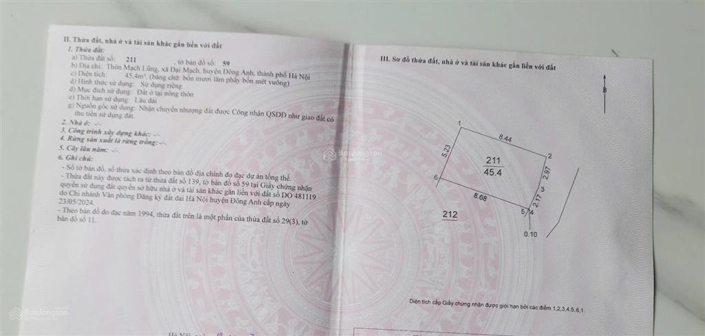 Bán đất tặng nhà giá chỉ nhỉnh 3,5 tỷ, cơ hội vàng tại mạch lũng, thiên lộc, hà nội