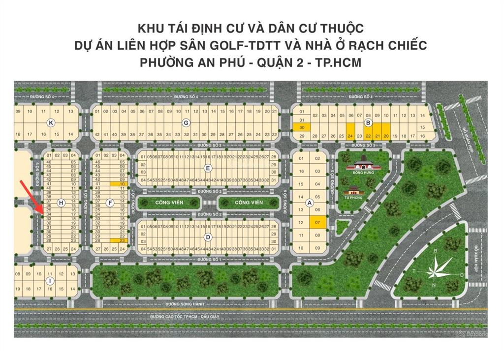 Đất nền tđc global đỗ xuân hợp, quận 2 cũ, giá chỉ 19,5 tỷ dt 5x20m