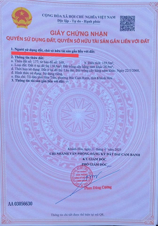 Tôi chính chủ bán lô đất ngay đường lương văn can 160m2 chỉ hơn 1tỷ