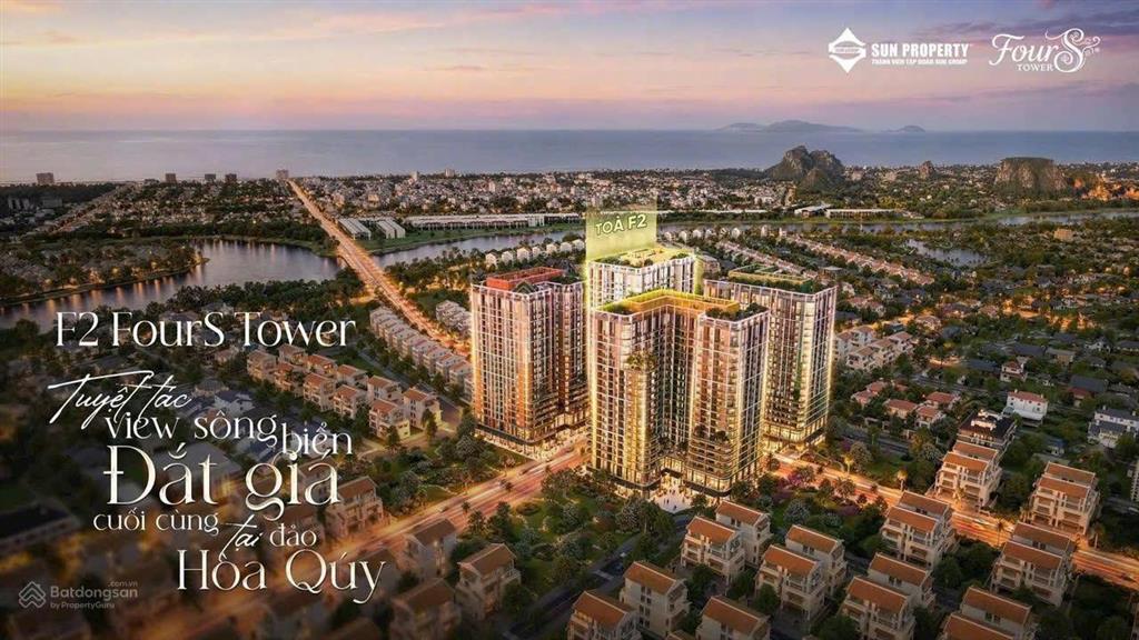 Nổi bật căn hộ studio sân vườn giá hời sun f2 fours tower đà nẵng