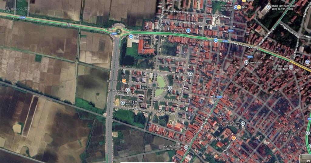 Bán đất nền dự án kđt đồng riệc, chờ, yên phong, bắc ninh, 6.4m mặt tiền