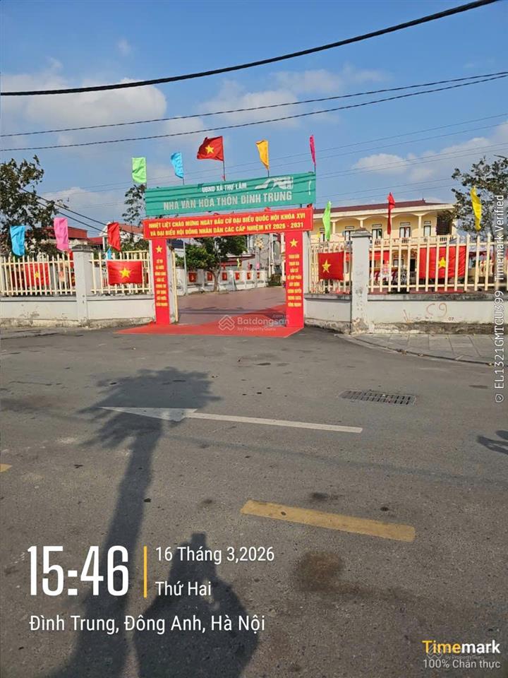 Bán 64.1m2 đất đình trung, xuân nộn, ngõ 3m thông, ô tô vào tận nơi