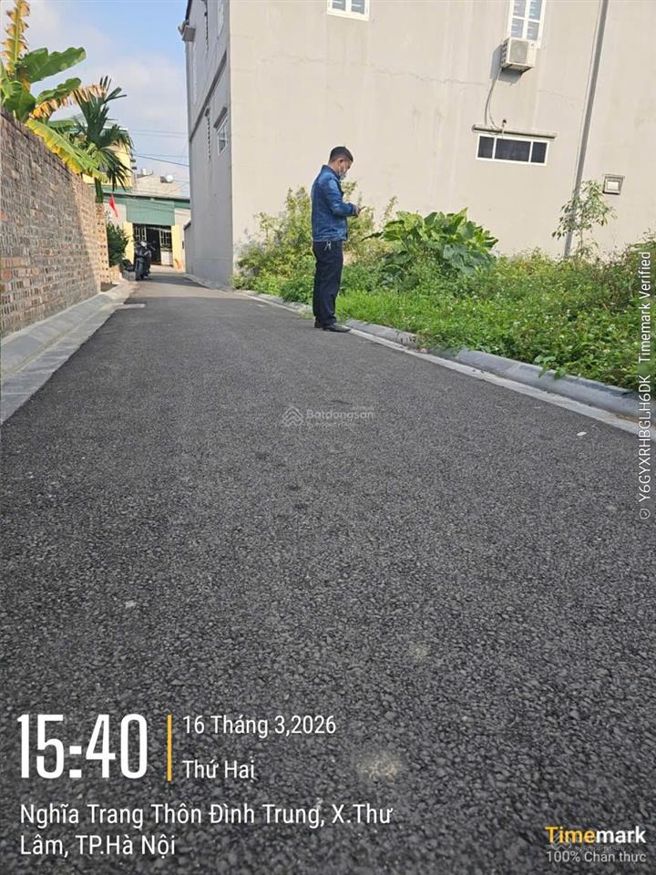 Bán 64.1m2 đất đình trung, xuân nộn, ngõ 3m thông, ô tô vào tận nơi
