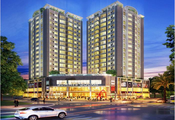 Chung cư summer square 1 phòng ngủ có sổ hồng, 50m2 cần bán