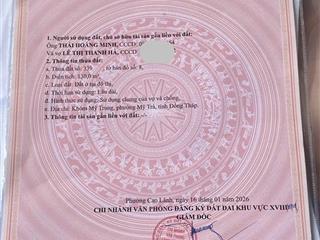 Chính chủ bán nhà 2 mặt tiền vị trí đẹp, khóm mỹ trung, phường mỹ trà.  0947 863 ***
