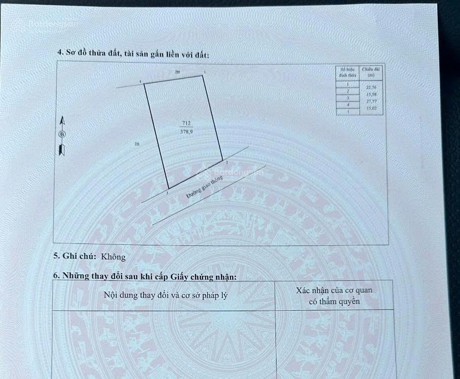 Bán đất xã cẩm khê, phú thọ 387m2 chỉ 750 triệu đường to sẵn sổ công chứng  0942 974 ***