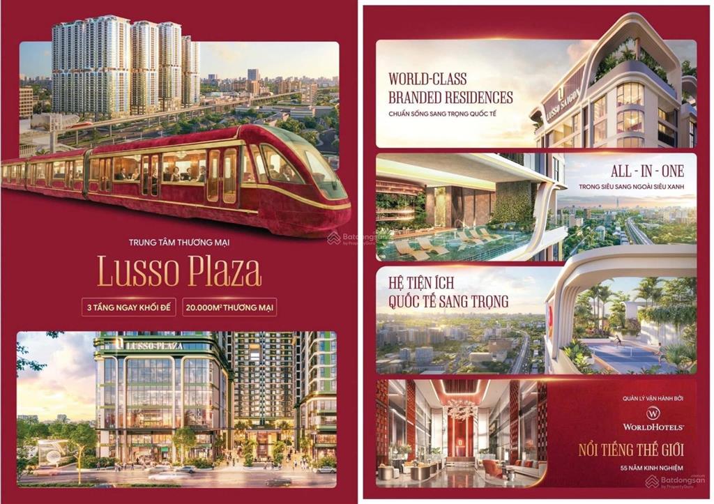 Căn hộ cao cấp lusso saigon mặt tiền ql13 chỉ từ 2 tỷ 5 căn 2pn.  0901 555 ***