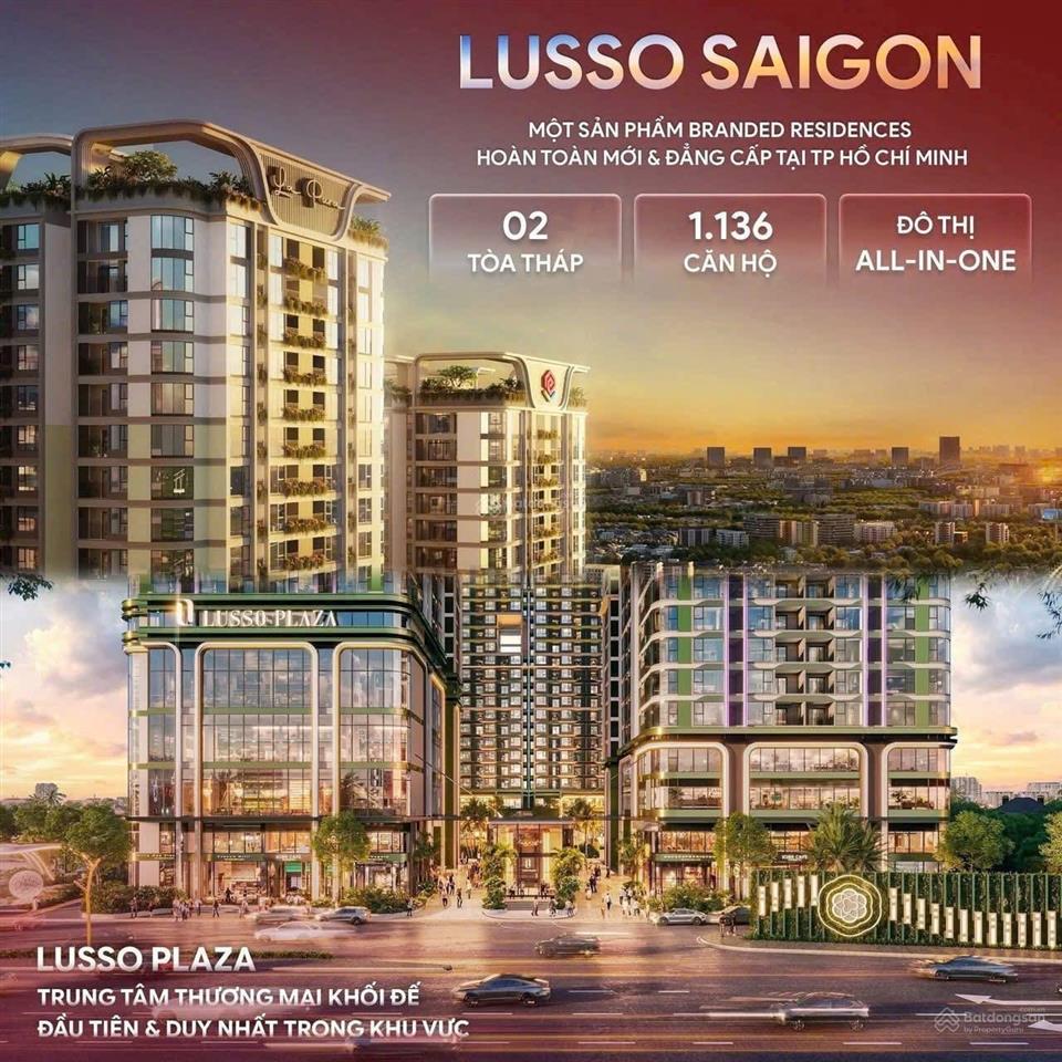 Căn hộ cao cấp lusso saigon mặt tiền ql13 chỉ từ 2 tỷ 5 căn 2pn.  0901 555 ***