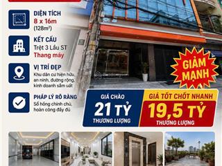 Hàng ngon mt cư xá rada ngang 8m có thang máy chỉ 19,5 tỷ