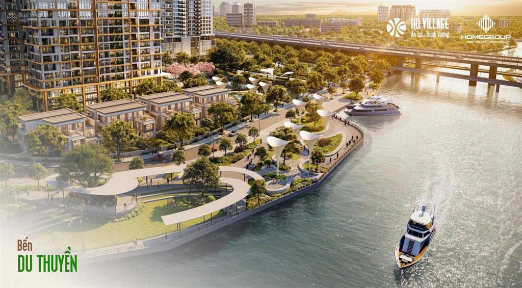 Bán iki village căn hộ 126  349 m2 sân vườn riêng ven sông | 5,1ha chỉ 424 căn | vành đai 3