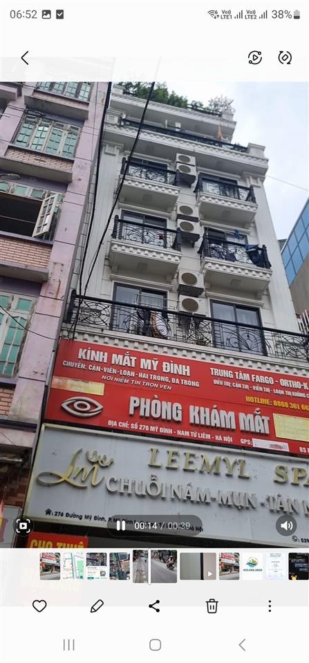 Chính chủ cho thuê mbkd mặt đường 276 mỹ đình