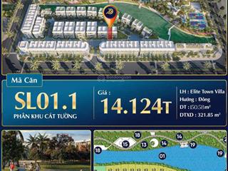 Sở hữu biệt thự 126m2 tại bạch đằng 1288 ck lên đến 36%, mặt tiền 9m. giá chỉ 11,1 tỷ (100%)