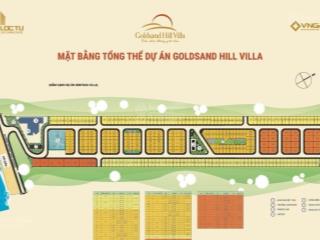 Bán nền đất goldsand hill villa, 2,95 tỷ, 160m2, dãy h