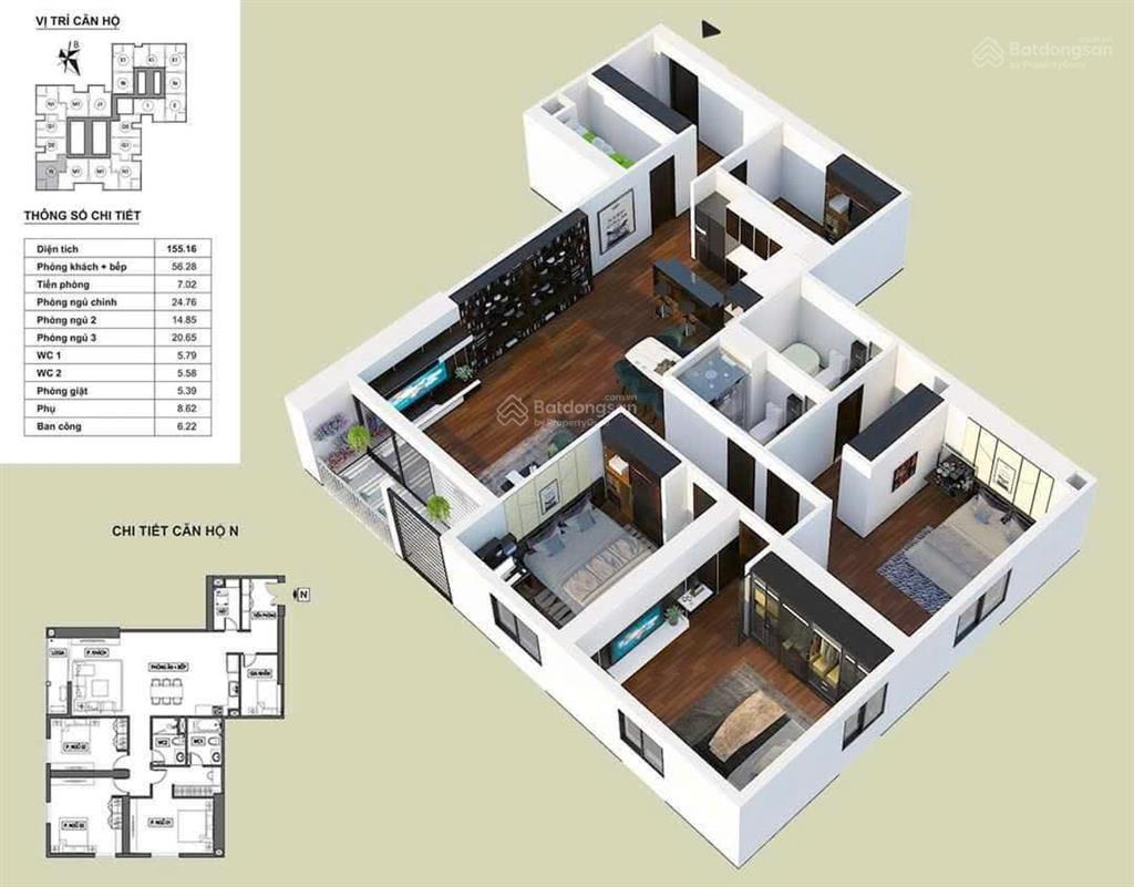 Chính chủ gửi bán căn góc 143 m2 chung cư bid residence, ánh sáng tự nhiên, nhận nhà 2026