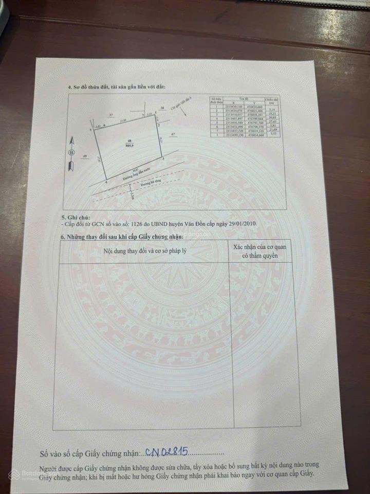 Bố mẹ cần bán mảnh đất tại sơn hào quan lạn, vân đồn, quảng ninh sđt 0935 696 ***