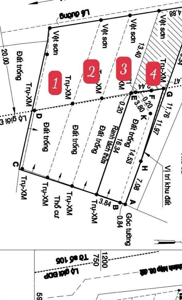 Lô đất mặt tiền đường 20m d4, phường tân chánh hiệp q12, ngay công viên pmqt dt 4.6mx28m giá 4.8 tỷ