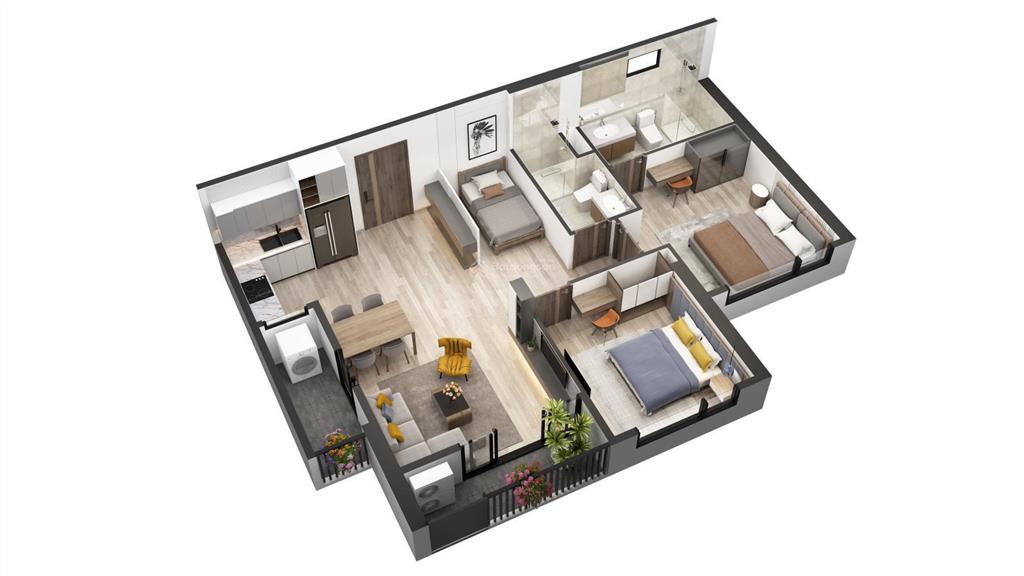 Bán 2 phòng ngủ 2wc. khu sky oasis giá bán 4,5xx bao phí,  0948 014 ***