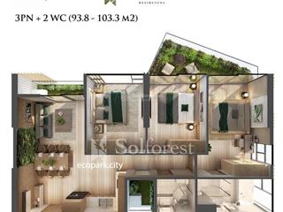 Bán nhanh căn 3n 2wc solforest view bt đảo giá 7,xty bao phí  0948 014 ***