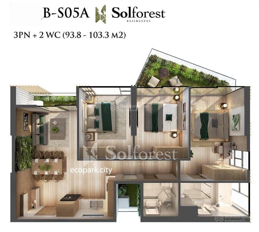 Bán nhanh căn 3n 2wc sol forest view bt đảo giá 7 tỷ bao phí,  0948 014 ***