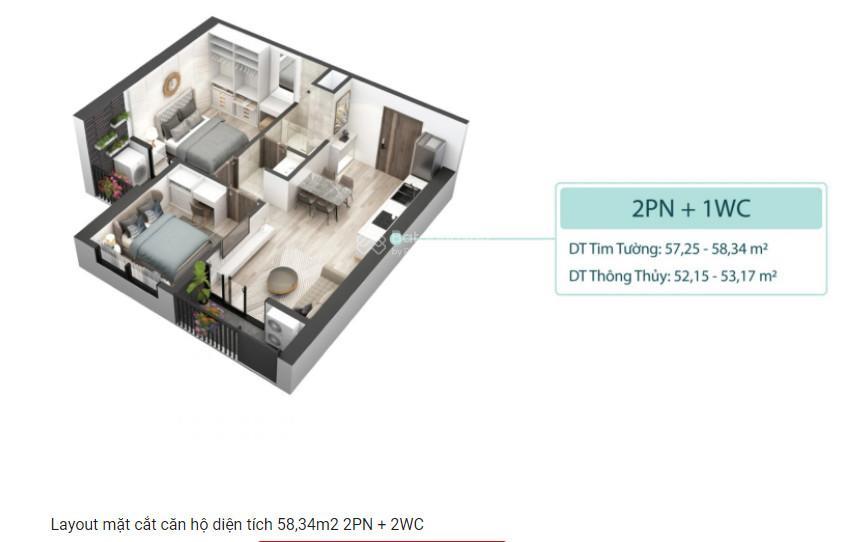 Chính chủ gửi bán 52m² oasis. ban công thoáng. giá bán 3,4** tỷ bao phí,  0948 014 ***