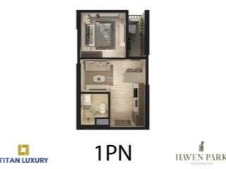Cần bán 1pn 1wc haven park ban công thoáng. giá bán 2,6 tỷ bao phí