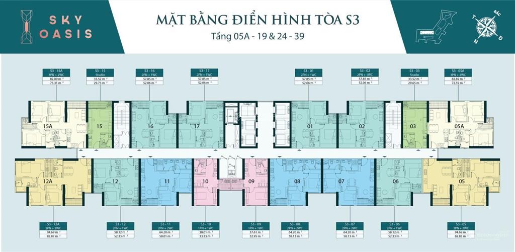 Cần bán căn hộ oasis 3 ngủ 2 wc, ban công đông nam giá 5,** tỷ bao phí  0948 014 ***