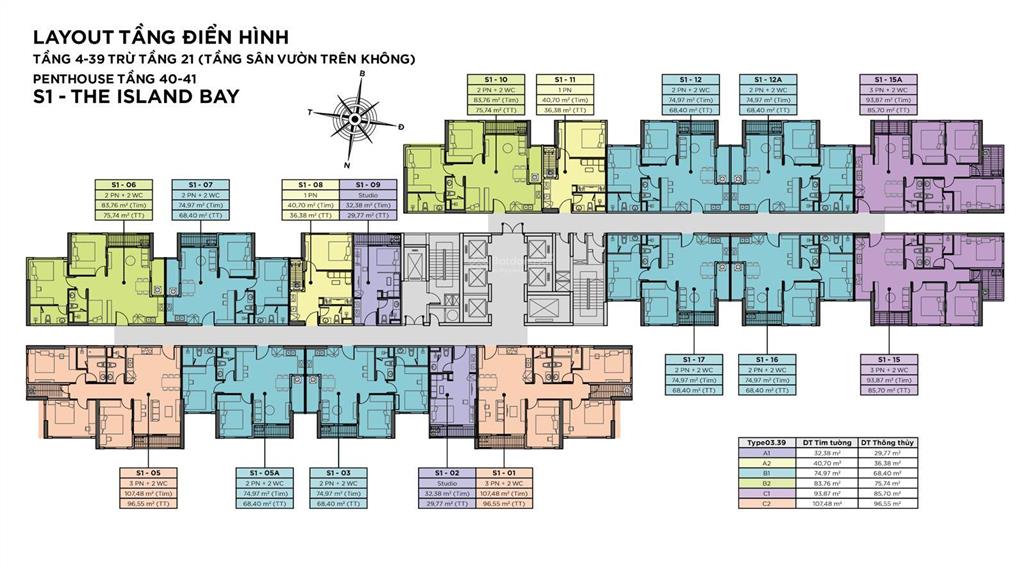 Bán nhanh căn hộ sky oasis view đảo, hướng nam mát, full nội thất giá 2,050 bao phí  0948 014 ***