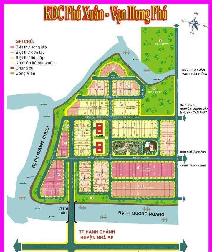Bán lô đất biệt thự d07 vạn hưng phú 10x25m, đường 25m, 50tr/m2 đối diện cv.  0932 334 *** thuận