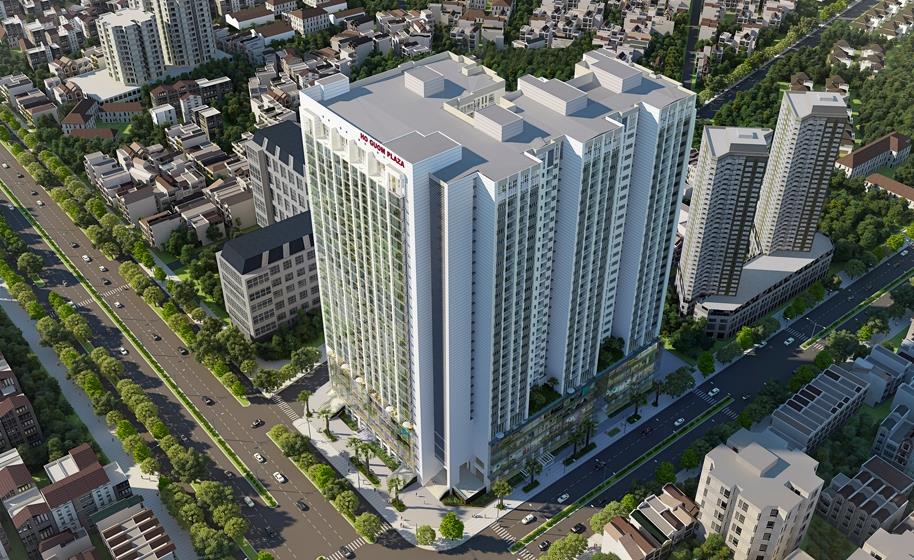Cho thuê gấp căn hộ hồ gươm plaza, 10,5 triệu/th, 65m2, 2pn, 2wc, đầy đủ nội thất