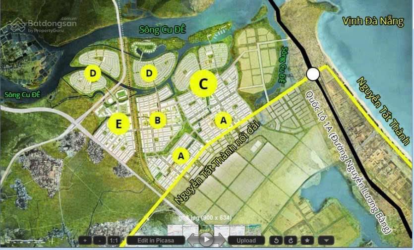 Sụp hầm khu a1 golden hills đường 7,5m giá rẻ, đông nam ngang 7,5m, đón sóng vinhome hải vân bay