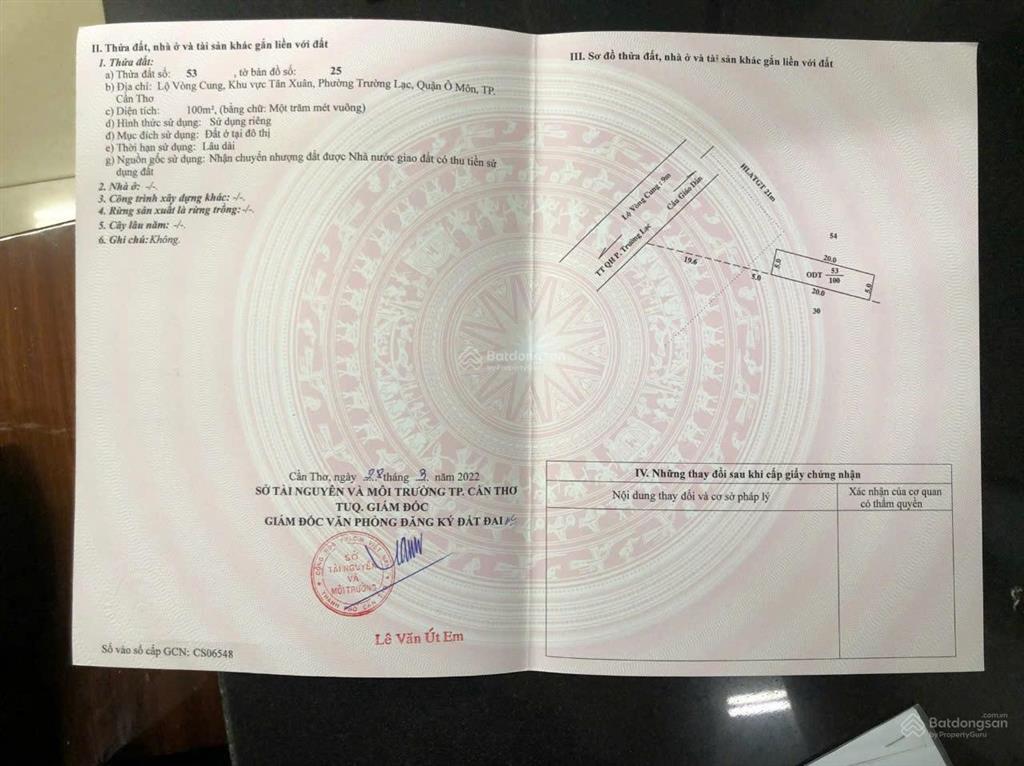 Đất chính chủ sổ đỏ cần tiền giá cắt lỗ, mặt tiền lộ vòng cung 923