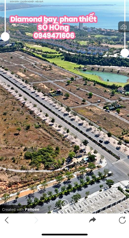 Chính chủ, cần bán gấp lô đất d15, diamond bay mũi né, 393m², shr full thổ cư 16,5tr/m2
