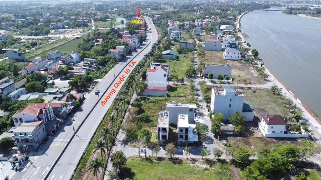 Bán đất mặt đường quốc lộ 1a phủ lý, 96m2 sử dụng, giá 2,68 tỷ