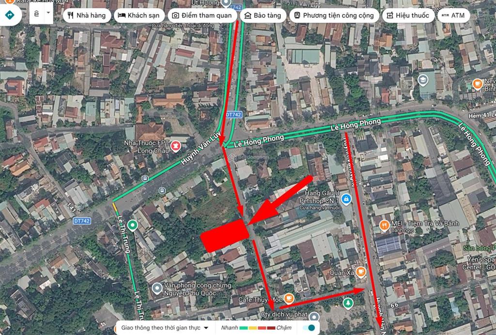9,5 tỷ hiếm có 102 đất phú lợi  dt 10 x 25m đường nhựa 6m thông ngang 10 m x 25m 250 m²