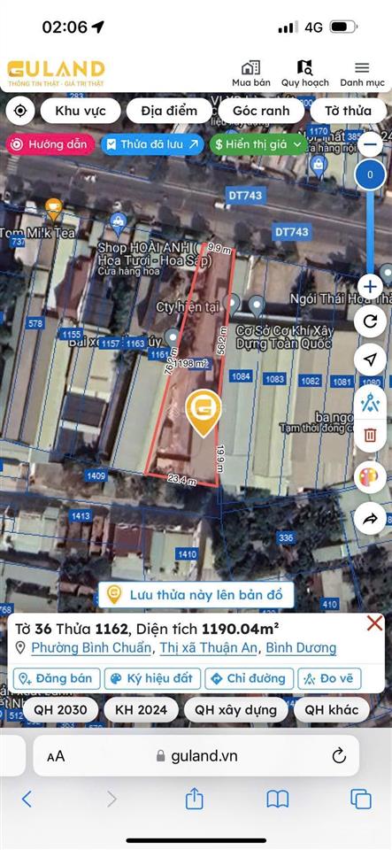 Mặt tiền đt743 giá đầu tư hiếm có, cơ hội không đến lần 2! chủ cần bán gấp, hạ giá chỉ