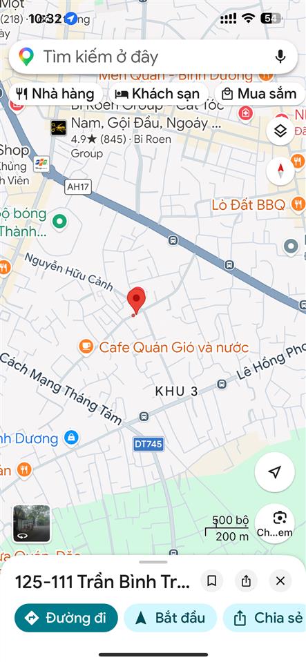 Hàng ngộp lô góc đường nguyễn hữu cảnh  trần bình trọng, thủ dầu một, tp hcm. vị trí kinh doanh