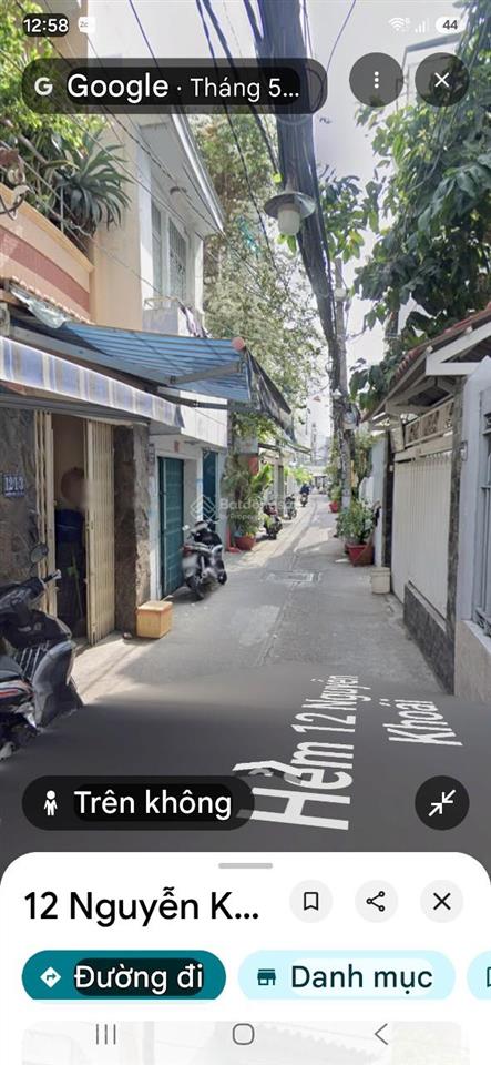 Bán nhanh nhà riêng 4m mặt tiền hẻm 12/5 nguyễn khoái, quận 4, tp.hcm