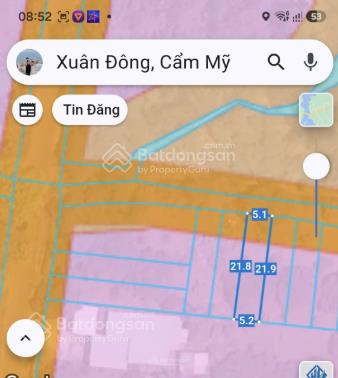 Đất nền, có thổ cư, trung tâm xuân tây, cẩm mỹ, đồng nai, 395 triệu vnd
