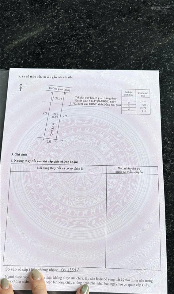 Đất nền, có thổ cư, trung tâm xuân tây, cẩm mỹ, đồng nai, 395 triệu vnd