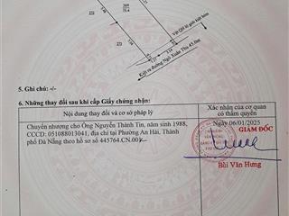 Cần bán lô đất mặt kiệt ngô xuân thu vuông vứt. giá 1,7 tỷ