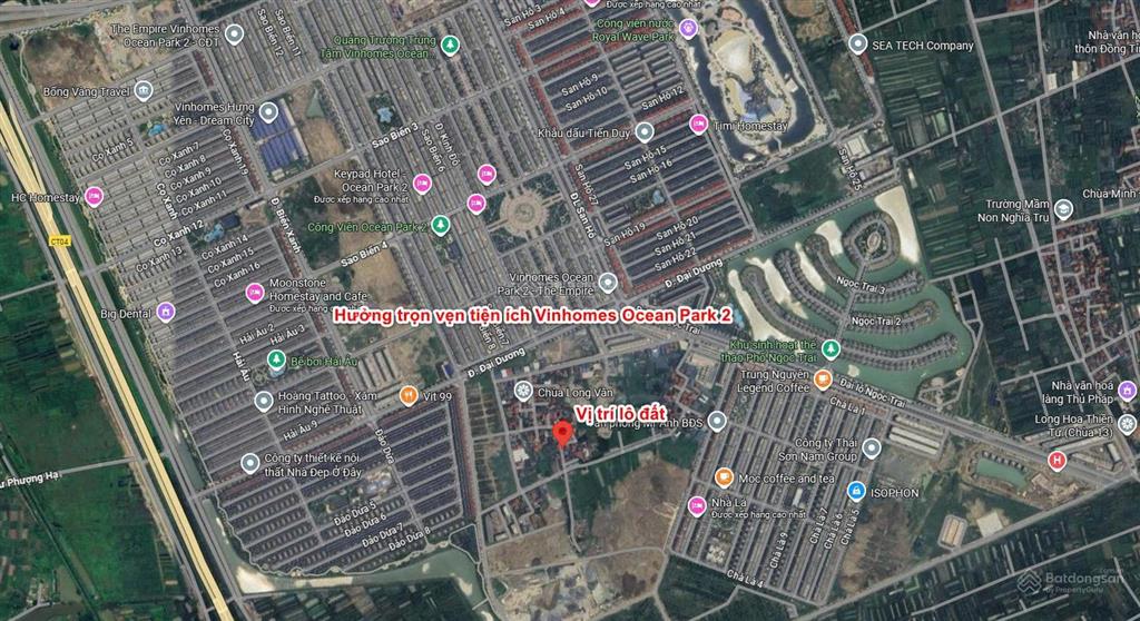 Chính chủ đất nền giá tốt ngay sát trung tâm vinhomes ocean park 2, khu dân cư đông, đủ tiện ích