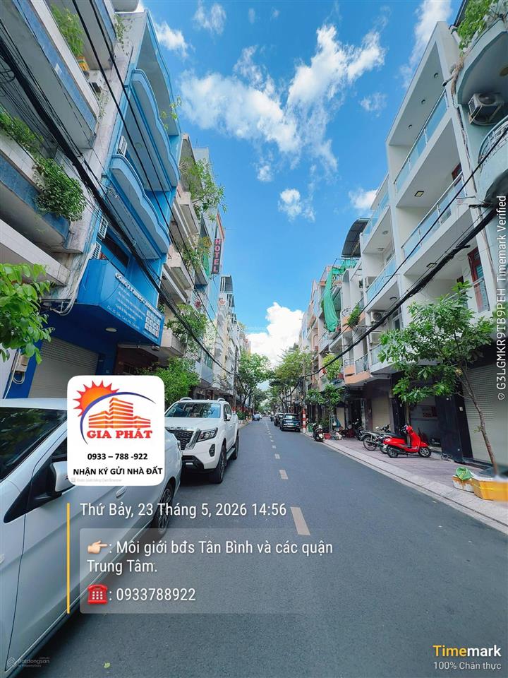 1 căn duy nhất mặt tiền bàu cát 6, dt  4x18m. 3 tầng . giá rẻ chỉ 14tỷ850